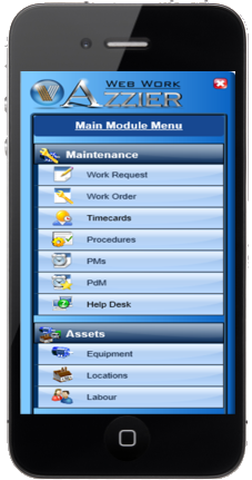 screenshot of Azzier CMMS